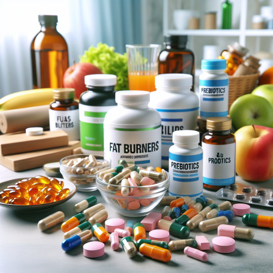 Brûleurs de graisse en association avec des prébiotiques et des probiotiques