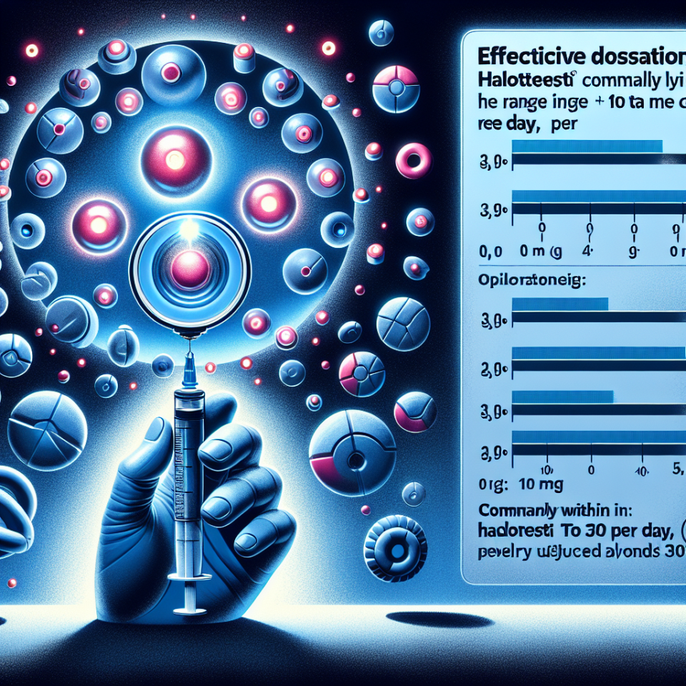 Le dosage efficace d'Halotestin est généralement de 10 à 20 mg par jour, rarement utilisé au-delà de 30 mg.