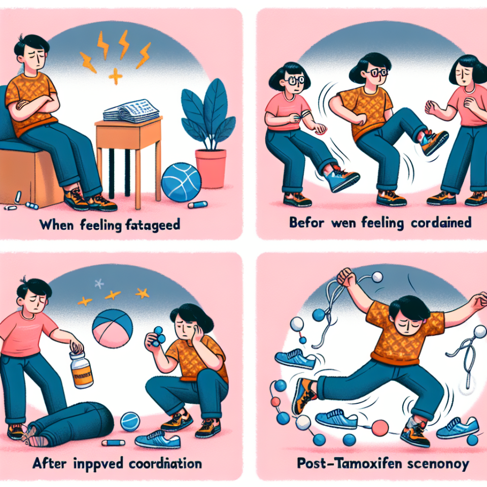 Effet du tamoxifène sur la coordination des mouvements en cas de fatigue