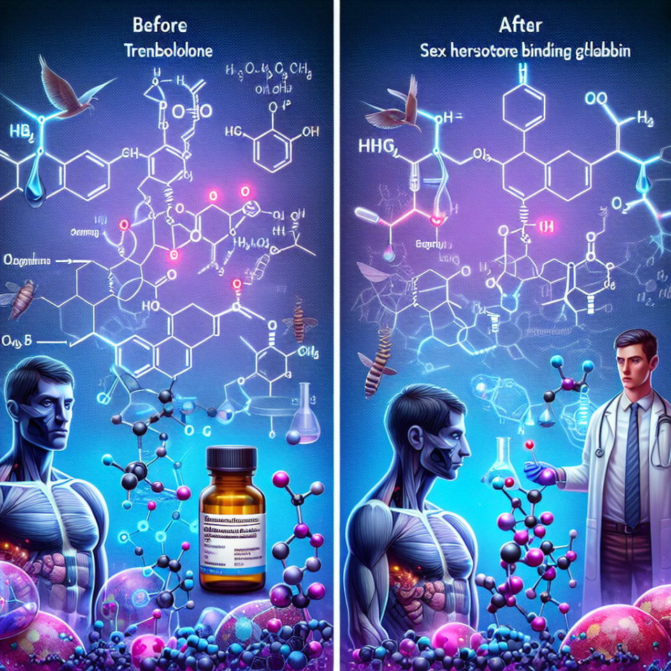 Diminution du taux de SHBG sous l'influence du mélange de trenbolone