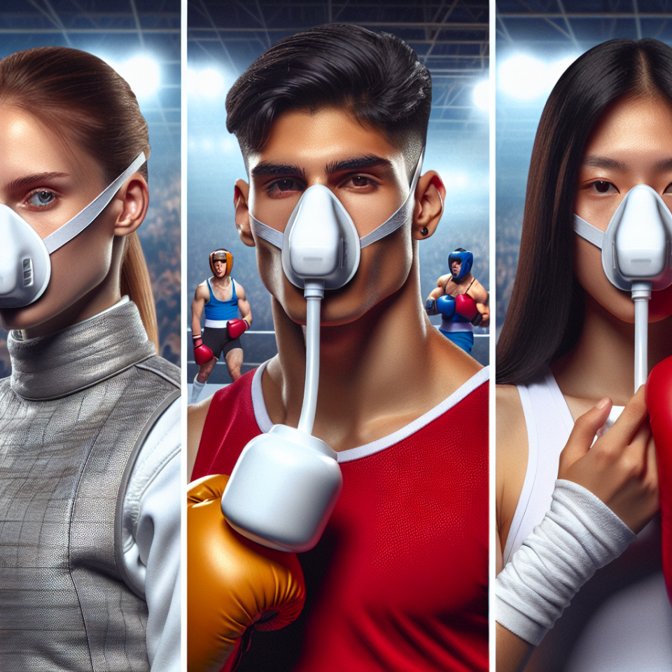 Produits nasaux pour les escrimeurs, les boxeurs et les lutteurs