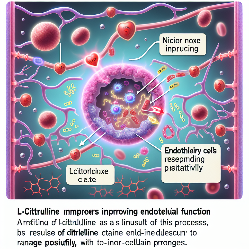 L-citrulline et amélioration de la fonction endothéliale