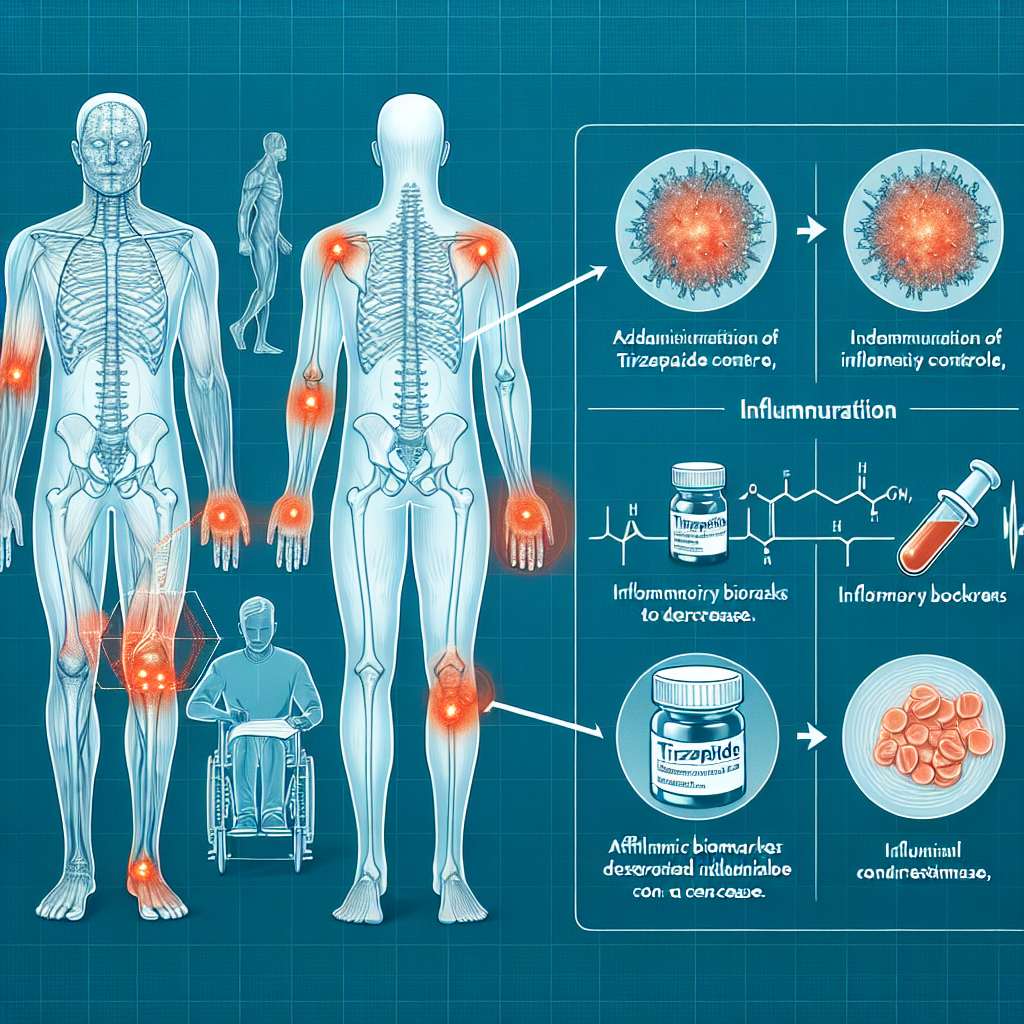 Quel est l'effet du tirzépatide sur le contrôle de l'inflammation après une blessure ?