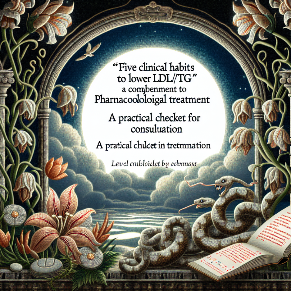 « Cinq habitudes cliniques » pour réduire le LDL/TG en accompagnement d'un traitement pharmacologique : liste de contrôle pratique pour la consultation